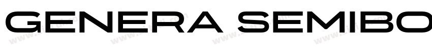 Genera SemiBold字体转换
